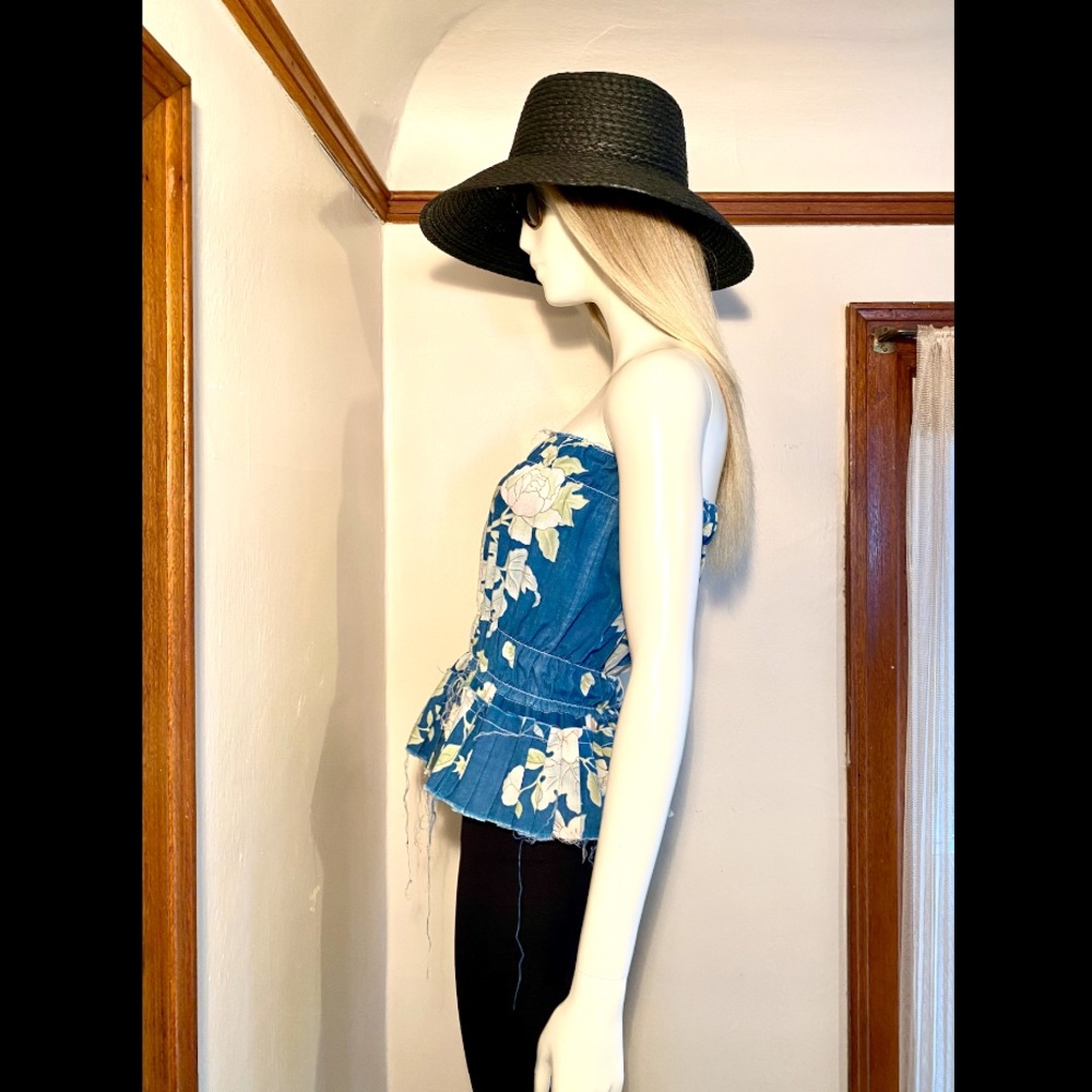 Country Rustic Tattered Tube Top - Picture 7 of 9